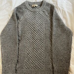 Grey Madewell Men’s Cable Knit Sweater